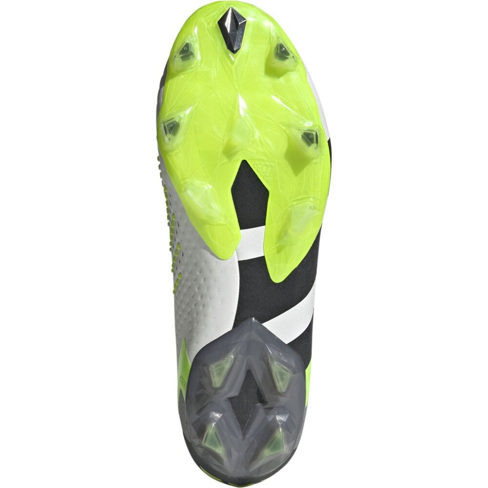 adidas Men’s PREDATOR ACCURACY.1 FG Soccer Cleats White/Green GZ0035 NEW - Picture 4 of 16
